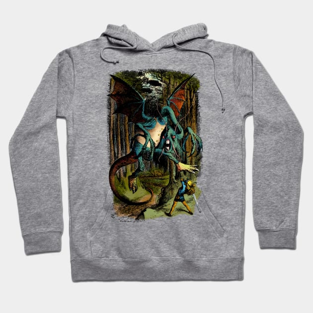 Alice Slays the Jabberwock Hoodie by MandyE